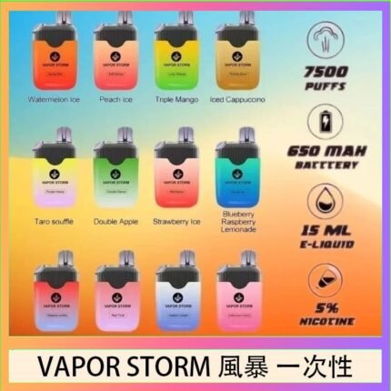 Vapor Storm風暴電子煙7500口（5%）一次性
